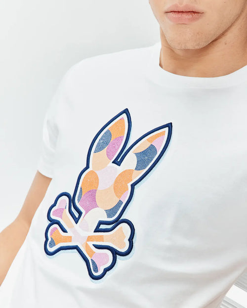 T-SHIRT PSYCHO BUNNY PARA HOMBRE COLOR BLANCO MT0200290100