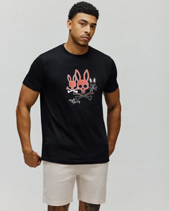 PSYCHO BUNNY CAMISETA OSCAR PARA CABALLERO HOMBRE NEGRO MT0200213001