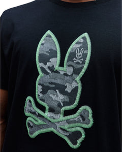 PSYCHO BUNNY CAMISETA ESTAMPADA PAUL PARA CABALLERO HOMBRE NEGRO MT0200239001