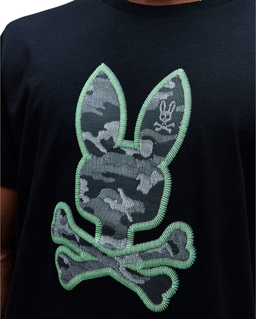 PSYCHO BUNNY CAMISETA ESTAMPADA PAUL PARA CABALLERO HOMBRE NEGRO MT0200239001