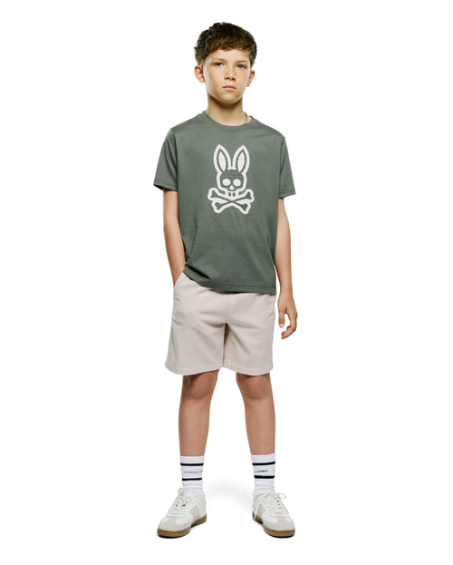 T-SHIRT PSYCHO BUNNY PARA NIÑO COLOR VERDE KT0200191322