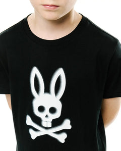 CAMISETA PSYCHO BUNNY PARA NIÑO COLOR NEGRO
