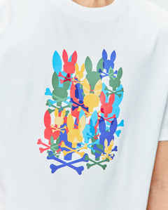 T-SHIRT PSYCHO BUNNY PARA NIÑO COLOR BLANCO KT0200186100
