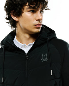 CHAQUETA PSYCHO BUNNY PARA CABALLERO COLOR NEGRO