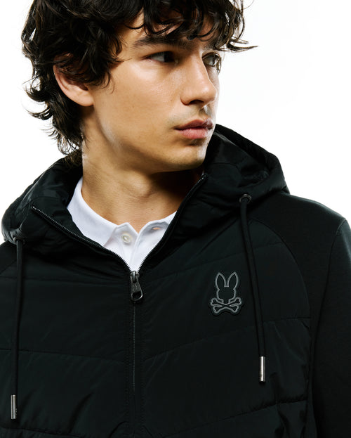 CHAQUETA PSYCHO BUNNY PARA CABALLERO COLOR NEGRO