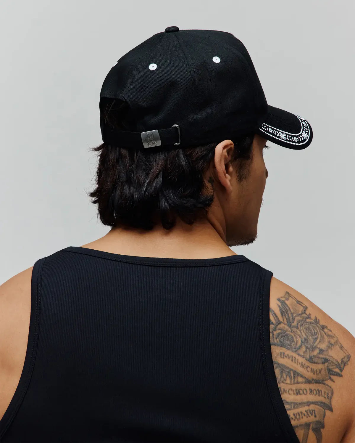 GORRA PSYCHO BUNNY PARA HOMBRE COLOR NEGRO MO1500083001