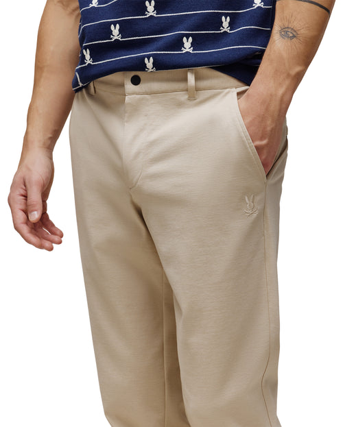 PSYCHO BUNNY PANTALÓN EDWARD PARA CABALLERO HOMBRE BEIGE MB0600014213