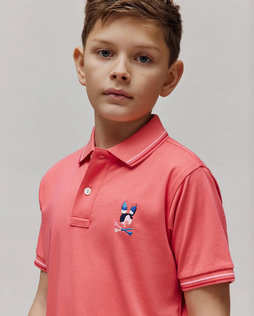 PSYCHO BUNNY POLO ARA PARA NIÑO NIÑO ROJO KT0100075656