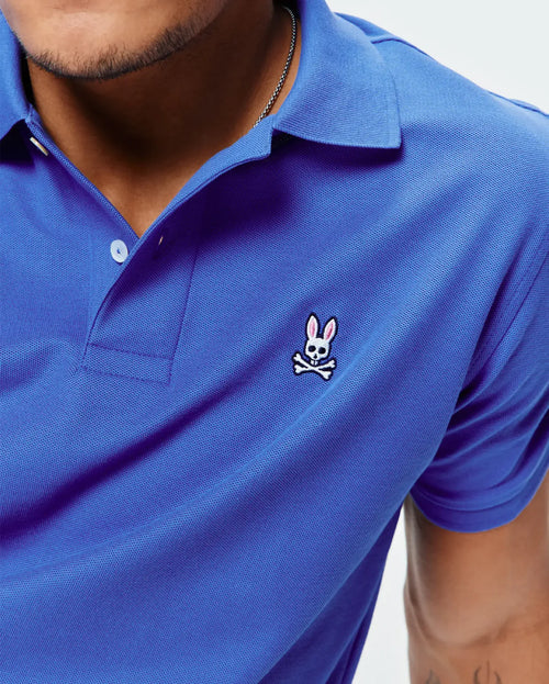 POLO M/C PSYCHO BUNNY PARA HOMBRE COLOR AZUL B6K001F200426