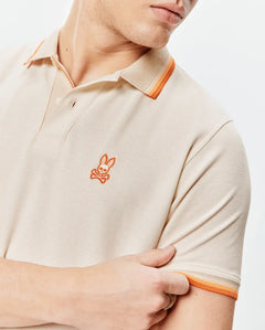POLO M/C PSYCHO BUNNY PARA HOMBRE COLOR BEIGE MT0100184254