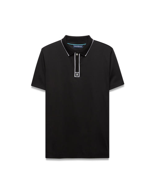 POLO M/C PSYCHO BUNNY PARA HOMBRE COLOR NEGRO MT0100181001