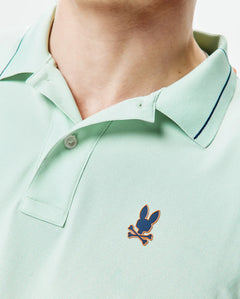 POLO M/C PSYCHO BUNNY PARA HOMBRE COLOR VERDE MT0100184322