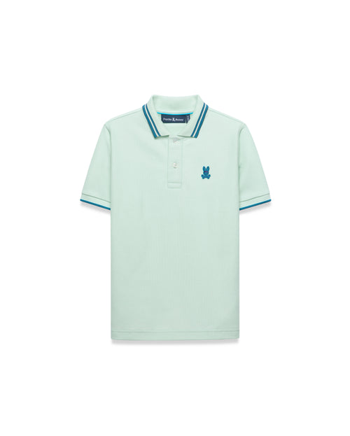 POLO M/C PSYCHO BUNNY PARA NIÑO COLOR VERDE KT0100096320