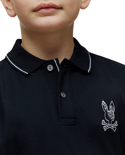 PSYCHO BUNNY POLO OLIVIER PARA NIÑO NIÑO NEGRO KT0100076001