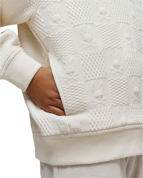 PSYCHO BUNNY SUDADERA CON CAPUCHA JACQUARD DUSTIN PARA NIÑO NIÑO BEIGE KT0500065250