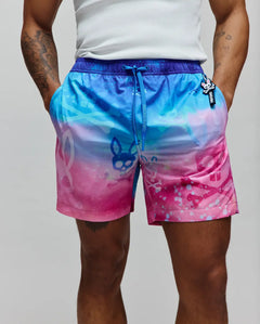 T-SWIM PSYCHO BUNNY PARA HOMBRE COLOR ROSADO MB1000060652