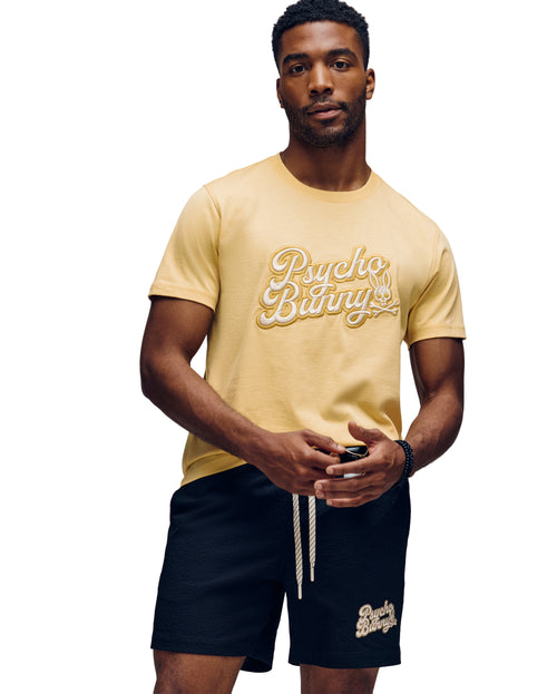 PSYCHO BUNNY CAMISETA HOMBRE CUELLO REDONDO AMARILLO