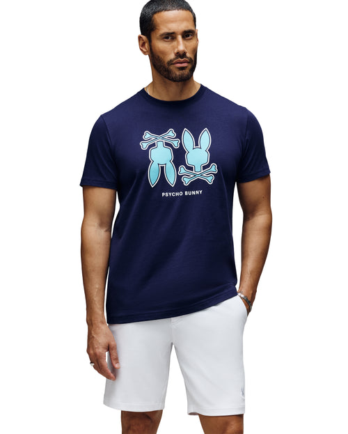 PSYCHO BUNNY CAMISETA HOMBRE CUELLO REDONDO AZUL
