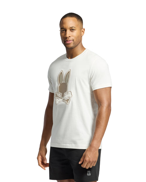 PSYCHO BUNNY CAMISETA HOMBRE CUELLO REDONDO BEIGE