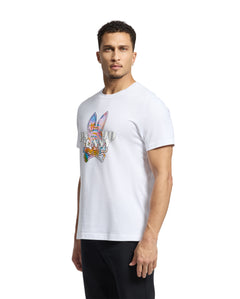 PSYCHO BUNNY CAMISETA HOMBRE CUELLO REDONDO BLANCO