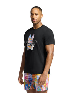 PSYCHO BUNNY CAMISETA HOMBRE CUELLO REDONDO NEGRO