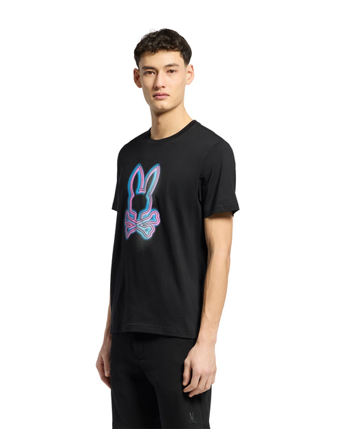 PSYCHO BUNNY CAMISETA HOMBRE CUELLO REDONDO NEGRO