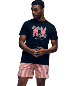 PSYCHO BUNNY CAMISETA HOMBRE CUELLO REDONDO NEGRO