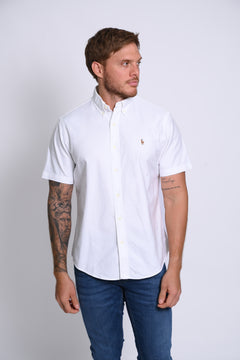 RALPH LAUREN CAMISA MANGA CORTA HOMBRE BLANCO
