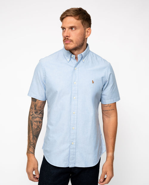 RALPH LAUREN CAMISA MANGA CORTA HOMBRE AZUL
