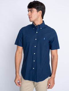 RALPH LAUREN CAMISA MANGA CORTA HOMBRE AZUL