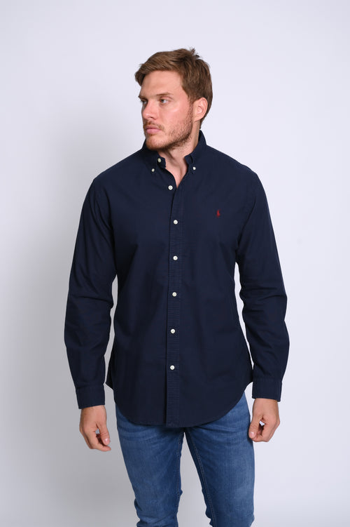 RALPH LAUREN CAMISA MANGA LARGA HOMBRE AZUL