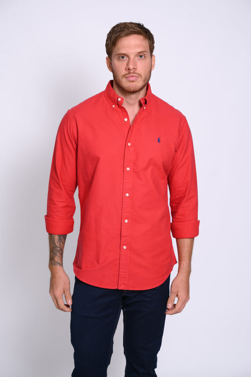 RALPH LAUREN CAMISA MANGA LARGA HOMBRE MARRON