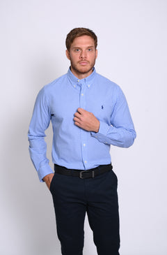 RALPH LAUREN CAMISA MANGA LARGA HOMBRE AZUL