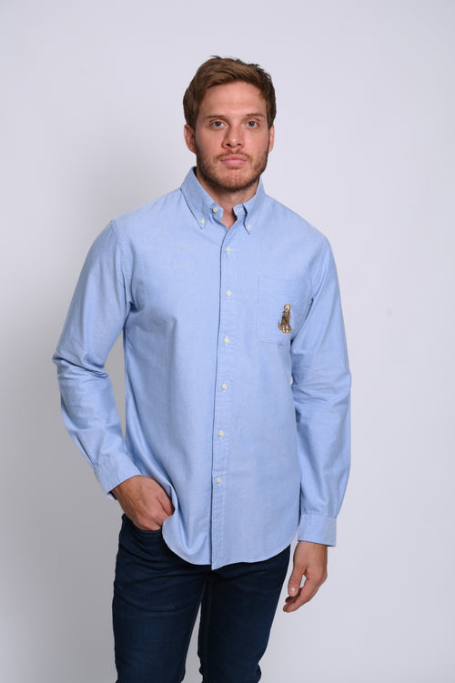 RALPH LAUREN CAMISA MANGA LARGA HOMBRE AZUL