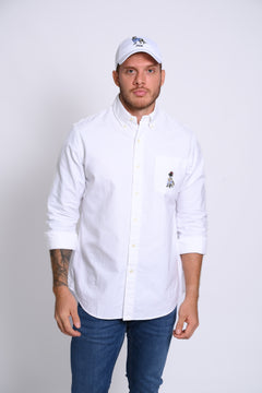 RALPH LAUREN CAMISA MANGA LARGA HOMBRE BLANCO