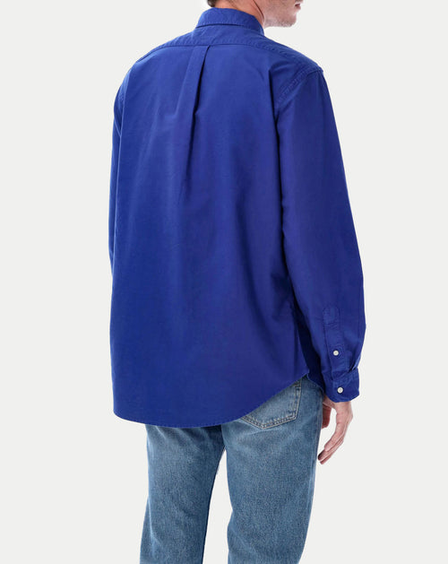 ralph lauren camisa manga larga hombre azul