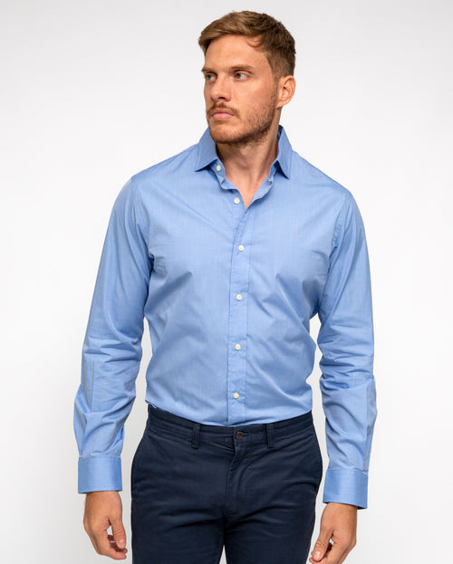RALPH LAUREN CAMISA MANGA LARGA HOMBRE AZUL