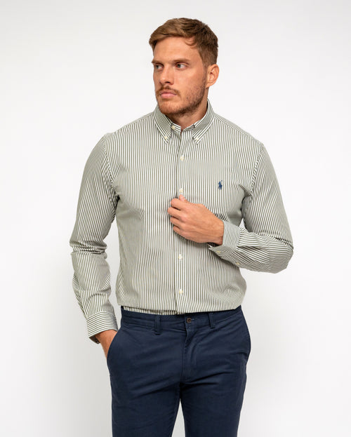 RALPH LAUREN CAMISA MANGA LARGA HOMBRE BLANCO