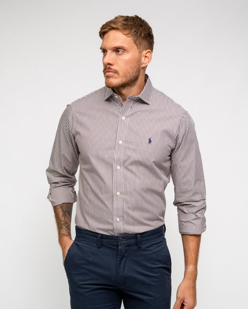 RALPH LAUREN CAMISA MANGA LARGA HOMBRE MARRON