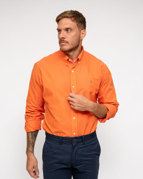 RALPH LAUREN CAMISA MANGA LARGA HOMBRE NARANJA