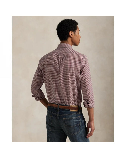 ralph lauren camisa manga larga hombre rojo