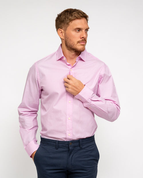 RALPH LAUREN CAMISA MANGA LARGA HOMBRE ROSADO