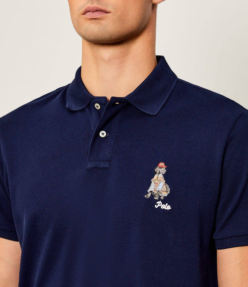 ralph lauren camisa tipo polo hombre azul