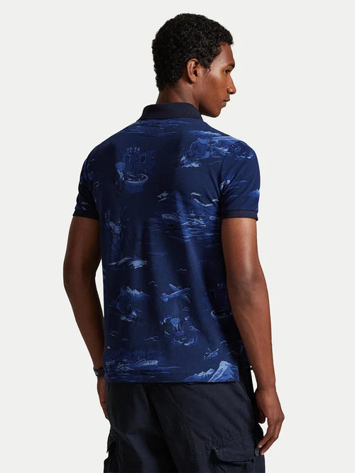 RALPH LAUREN HOMBRE CAMISA POLO M/C AZUL