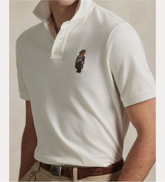 RALPH LAUREN CAMISA TIPO POLO HOMBRE BLANCO
