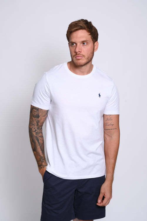 RALPH LAUREN CAMISETAS CUELLO REDONDO HOMBRE BLANCO