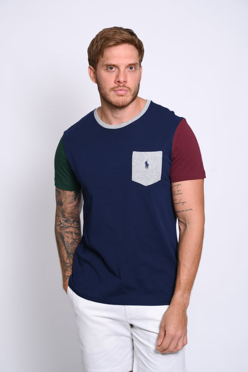 RALPH LAUREN CAMISETAS CUELLO REDONDO HOMBRE AZUL