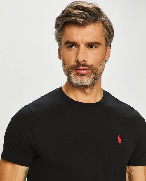 ralph lauren camisetas cuello redondo hombre negro