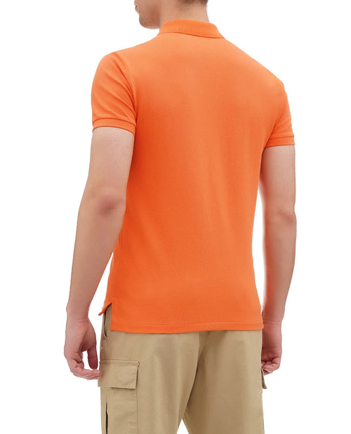 ralph lauren camisetas tipo polo hombre naranja