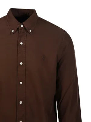 CAMISA M/L RALPH LAUREN HOMBRE NUTMEG BROWN 710805564068